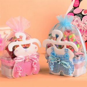 Papel de regalo 12 piezas Baby Shower Candy Bolsas de regalo Evento Fiesta Suministros Decoración Lindo Niño Papel Bautismo Favorece Regalo Dulce Cumpleaños Bolsa 220913