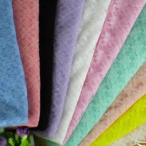 Clothing Fabric Stretchy Lace For Dress Flower Qualified Dess Craft DIY Cloth Material 1Yard/lot