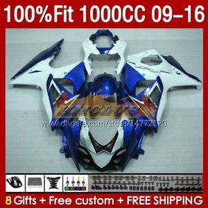 Injection Fairings For SUZUKI GSXR-1000 K9 GSXR 1000 CC 151No.30 GSXR1000 09 10 11 12 13 14 15 16 1000CC 2009 2010 2011 2012 2013 2014 2015 2016 OEM Fairing Factory Blue