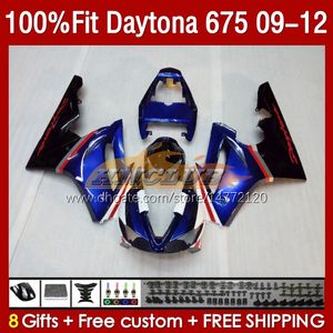 OEM Fairings for Daytona 675 675R 2009-2012 09 12 Hodowork 150no.107 Daytona675 2009 2010 2011 2012 Body Daytona 675 R 09 10 11 12 Ingection Molding Fairing Blue Glossy