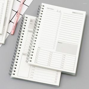 188x130mm Transparent / Kraft Cover Notebook Weekly Planner Study Journal Note Book Diary Bucket List Notepad Carnet A5