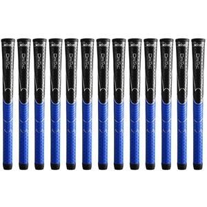 Apertos Azuis venda por atacado-Grips de clube conjunto de Winn Dritac Avs Midsize Black Blue Golf Grip PU Soft208s