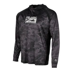 Koszule zewnętrzne Pelagic Gear Męskie wędkarstwo z kapturem Kamuflaż Koszulki Camisa de pesca Masculina Fishing Protection Ochrona przed oddychaniem 220913