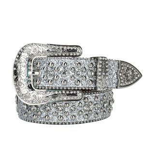 New Fashion Western Rhinestone Belts Casual Strap Diamond Studded Cowgirl Cowboy Luxury Belt for Men Hip Hop Rock Jewelry