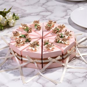 GRESTO GREST 10pcs Candy Presente Caixas de casamento Pequeno bolo fresco Caixa redonda embalagem