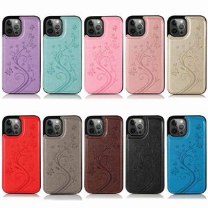 Casos de telefone com fivela dupla em relevo para iPhone 14 14Pro 13 12 11 Cascas de preven￧￣o