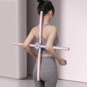 Accessories Yoga Hunchback Corrector Adjustable Stainless Steel Body Stick Cross Open Back Standing Training Home Sports Equipment