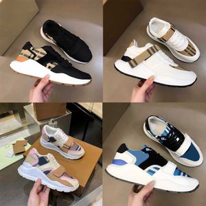 Designer casual skor m￤n kvinnor l￤genheter sneakers tr￤nare sko randig vintage sneaker plattform klassisk gitter varum￤rke s￤song nyanser flerf￤rgade par skor