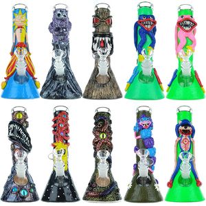 10 Glass Bong beker Octopus Dab Rig Playtime Water Pijp Hookahs voor droge kruiden Granny Monster Horror Games Grappige Huggy Wuggy Glass Rigs Heady Halloween Oil Wax Pipes
