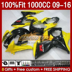 Wtryskowe żółte stocki dla Suzuki GSXR-1000 K9 GSXR 1000 CC 151NO.25 GSXR1000 09 10 11 12 13 14 15 16 1000c