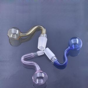 Cam Bong Aksesuarları 30mm Top Cam Kaseler Pyrex 10mm 14mm 18mm Erkek Kadın Cam Yağı Brülör Boru Renkli Tütün Bükülmüş Kase Nargile Adaptörü