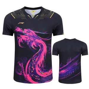 2020 Tokyo Game Men Lining CHINA National Table Tennis shirts pingpong Tee shirt Chinese Sport shirts table Tennis clothes Women C202D