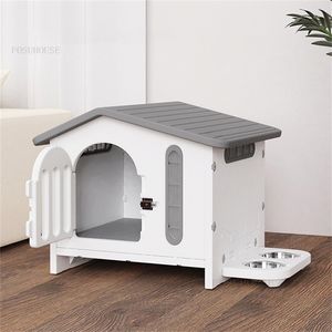 Kennes Pens Four Seasons Universal Dogs House Hals Balcony Patio Psy Kennel Room Garden Pet Cage House House Brezyble Cat Villa 220912