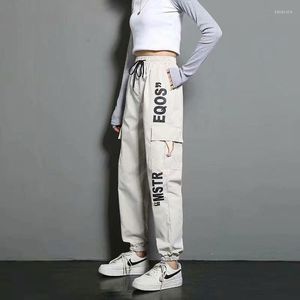 Men's Pants 2022 Black High Waist Cargo Women Casual Punk Loose Streetwear Pencil Harajuku Fashion Hip Hop Female Trousers