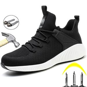 Stivali Scarpe antinfortunistiche Uomo Donna Stivali con punta in acciaio Scarpe da lavoro indistruttibili Sneakers da lavoro traspiranti leggere Scarpe protettive da uomo Stivali 220913