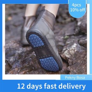 Boots Waterproof Protector Shoes Boot Cover Unisex Rain Shoe Cover High-Top Anti-Slip Rain Shoes Cases 220913