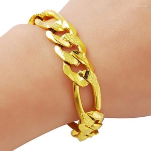 Bracelets de charme Fashion 24K Bracelet Gold Bated 12m Ferrero para homens Presentes de joias para homens