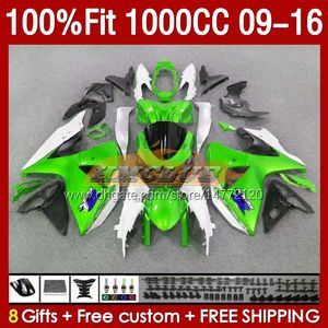 Injection Fairings For SUZUKI K9 GSXR 1000 CC GSXR1000 09 10 11 12 13 14 15 16 151No.57 K 9 1000CC GSXR-1000 2009 2010 2011 2012 2013 2014 2015 2016 OEM Fairing green stock blk