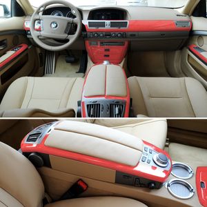 بطولة Car-Styling 5D Carbon Care Car Interior Center Console Console Cholling Locker Locals for BMW 7 Series E65 E66 2004-2008