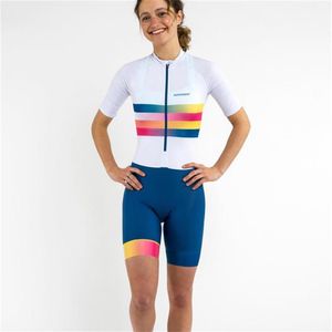 Racing Set Peppermint Road Bike Storm LS Skinsuit Summer Women Long Sleeve Jumpsuit Short Cycling Pro Pro Team Triathlon Set296o