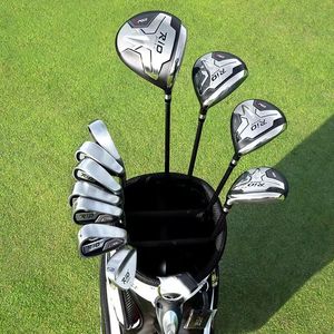 Complete Set of Golf Clubs: Driver, Fairway Woods, and Irons (Bag Excluded)