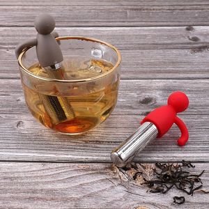 Stock Tea Infuser Sieb Ball Edelstahl extra feinem Mesh Tee Steeper Filter für Tasse Tasse Silikongriff