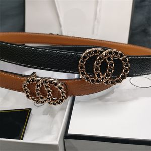 Designer de luxo Belts Thin Women Belt With Fashion Big Buckle Real Leather Top de alta qualidade de 2,5 cm de cintura para mulheres