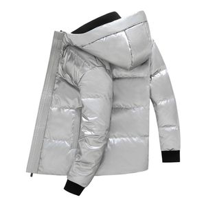 mens inverno all'aperto per il tempo libero moda sport piumino bianco anatra frangivento uomini parka giacche colletto cappello tenere caldo paillettes plus size cappotto protezione dal freddo abbigliamento