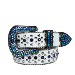 Westliche Strassgürtel lässige Luxusgurt Diamantgürtel Cowgirl Cowboy Bling Crystal Cinturones Para Hombre