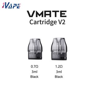 Voopoo Vmate V2 Patrone 3ML Pod Eingebautes 0,7OHM 1,2OHM-Spule für Vmate-kit Infinity Edition Vmate-e V.Thru Pro Kit