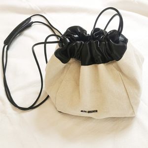 Canvas Evening Bag Single Shoulder Brand Circular Bucket Bag