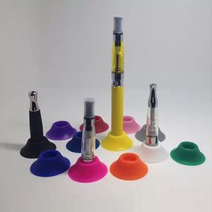 E sigaret DRIP TIPS SILICONE SUCKERS EGO SUCKER ZUCHTE CUP HOUDER Portable Rubber Caps Penhouder Display Stands Ecigs Vape