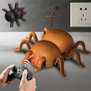 Electricrc Animals Funny Stunt Wall Climbing RC Car Horror Prank Halloween Spider Robots Toys For Boys Children Children Electric Remote Control Animal 220913