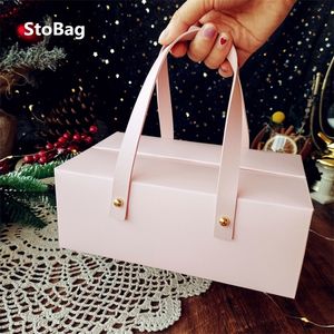 Gift Wrap StoBag 5pcs Handle Paper Box Birthday Party Wedding Event Celebrate Year Gift Packaging Boxes Decoration Favor Supplies 220913