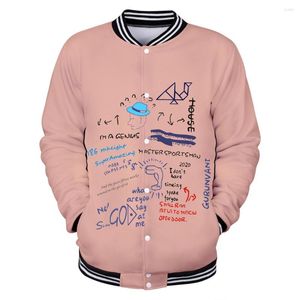 Kurtki męskie Graffiti Printed 3D Baseball Bomber Kurtka Mężczyźni/Kobiety Zima i płaszcza Hit Hop Casual Mens Clothing Kpop 2022