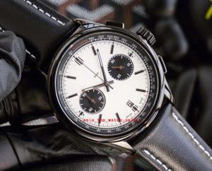 Topselling 2 Styles Super-Avenger A13385101B1x1 Mens Wristwatches 43mm Cron￳grafo multifuncional Working VK Quartz Movimento mais recente Black Steel Men's Watches