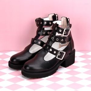 Sandaler Angelic Imprint Women's Super High Heels Lolita Summer Punk Style Size 35-39 987