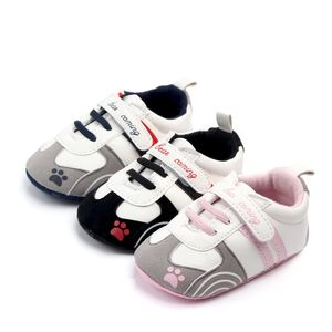 Scarpe da passeggio per neonato da bambino in pelle PU First Walker per neonato casual Scarpe da passeggio per ragazzi Prewalker con suola morbida carina