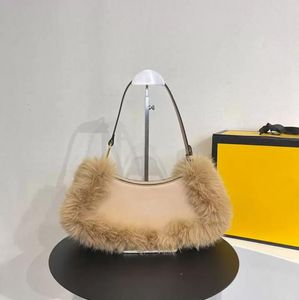 Пушистые Сумочки оптовых-Пушистые сумки Desinger Bags Fashion Женская сумочка сумки для плеча с меховой винтажной подмышечной сумкой высокое качество с коробкой