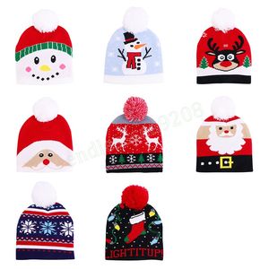 Cappello invernale per il berretto a maglia per bambini di Natale Cappello da beanie caldo con palla simpatica arredamento a capodanno cappelli di natale regalo per bambini