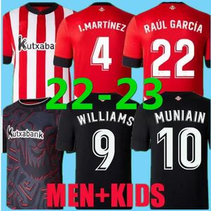 22 Bilbao Club Soccer Jerseys Berenguer Muniain Athletic Williams voetbalshirt Raul Garcia Villalibre Camiseta Sancet Derde GK Black Unai Simon