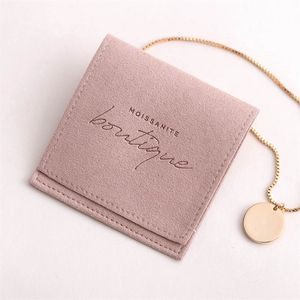 Prezent Wrap Niestandardowy wydrukowany luksusowy klapa koperty mikro światłowodowe zamszowe mikrofibra torebki biżuterii i opakowania torby prezentowe 220913