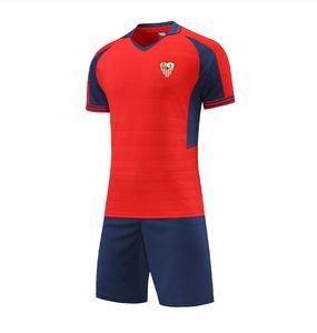 22-23 Sevilla FC Men Tracksuits Barn och vuxna Summer Short Sleeve Athletic Wear Clothing Outdoor Leisure Sports Turndown Collar Shirt