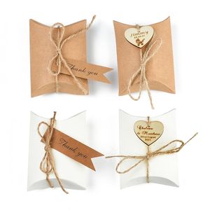 Confezione regalo 20/50/100 pezzi Personalizza scatole di caramelle personalizzate Scatole regalo da viaggio Carta Matrimonio Compleanno Bomboniere natalizie Scatole regalo Imballaggio 220913