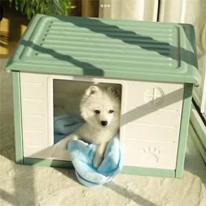 kennels pens Outdoor Patio Garden Dog Kennels Waterproof Living Room Dogs Houses Creative Home Puppy Villa Four Seasons Universal Cat Cage T 220912