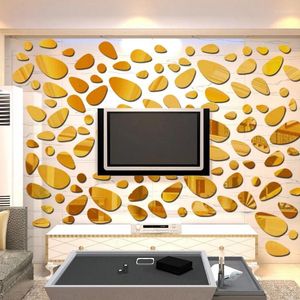 Wall Stickers 3D Mirror Removable Sticker For Living Room Bedroom TV Background Mural Decal Modern Art DIY Home Decor