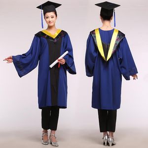 Giyim setleri yüksek lisans lisans lisans kostümü ve cap üniversite mezunları akademik kolej mezuniyet kıyafetleri