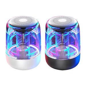 Wireless Bluetooth -högtalare Stereo TWS Subwoofer Portable Högtalare Färgglad LED -ljus C7 Mini Sound Box Support TF Card Mic Radio