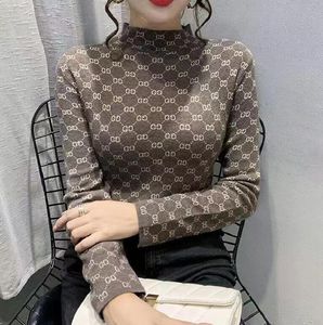 خطاب GGITY الفاخرة للنساء لـ Pullovers Turtleneck Designer Troked Sweater Tops