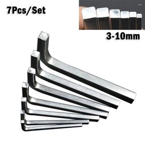 7Pcs/Set Allen Wrench L Shape Square Head Key Hex Hexagon Screwdriver Set 3-10mm